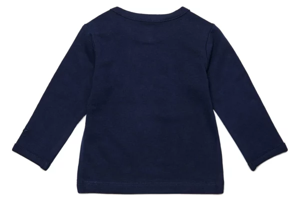 Rückseite von Langarmshirt Hester Blau