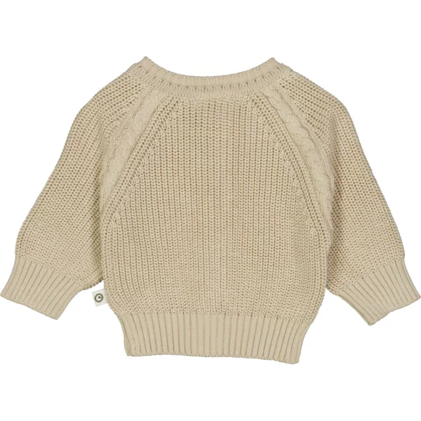 Rückseite von Pullover Cleo Beige